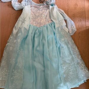 Disney Elsa Princess Dress with Headband and Necklace